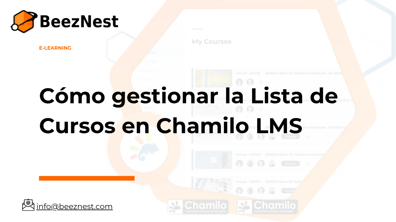Cómo gestionar la Lista de Cursos en Chamilo LMS