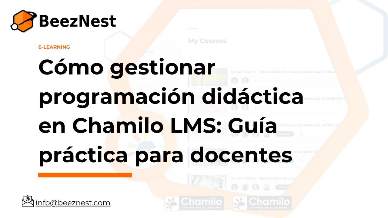 Cómo gestionar programación didáctica en Chamilo LMS: Guía práctica para docentes Cómo gestionar programación didáctica en Chamilo LMS: Guía práctica para docentes