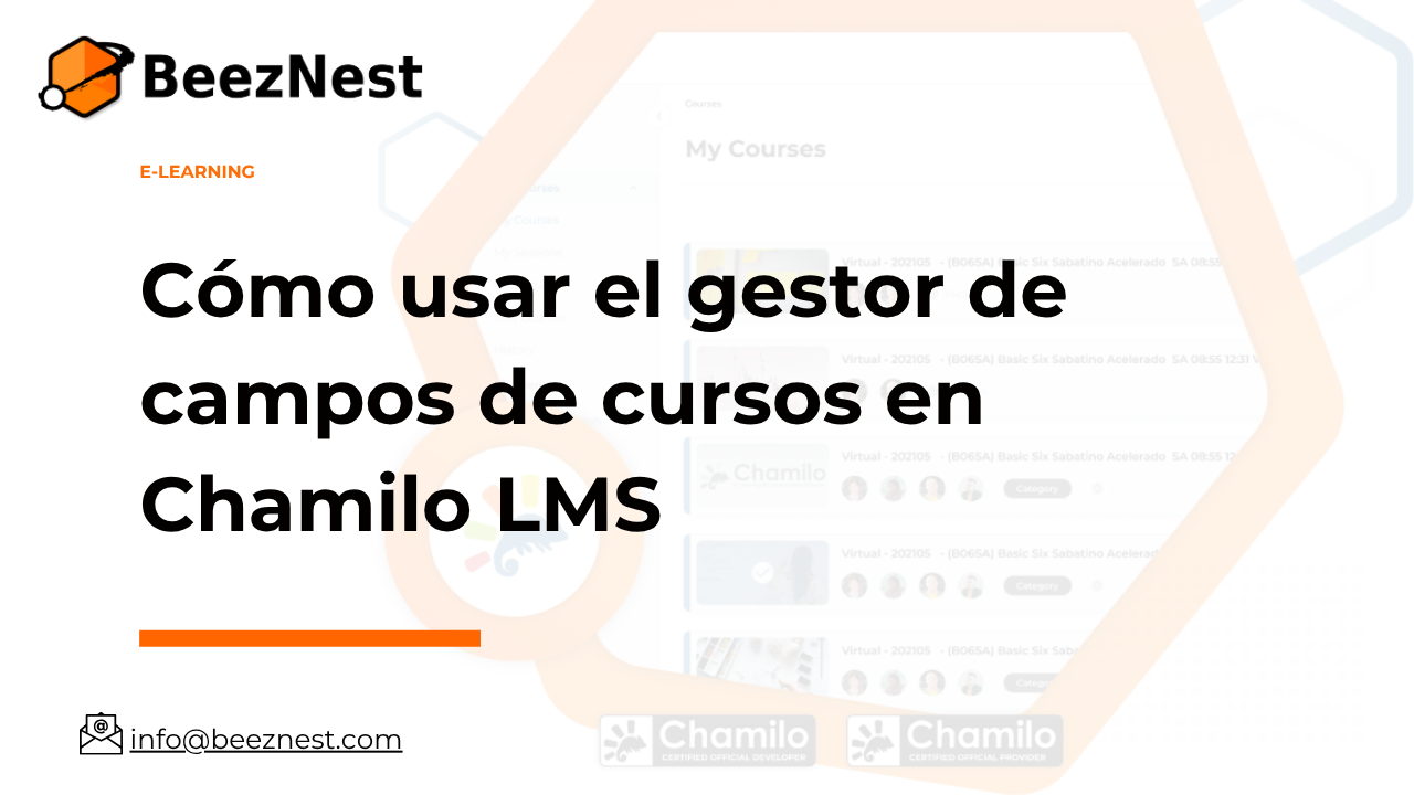 Cómo usar el gestor de campos de cursos en Chamilo LMS
