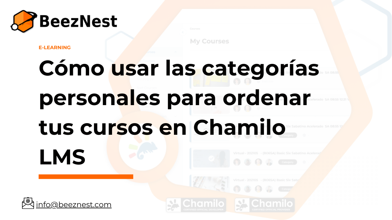 Cómo usar las categorías personales para ordenar tus cursos en Chamilo LMS
