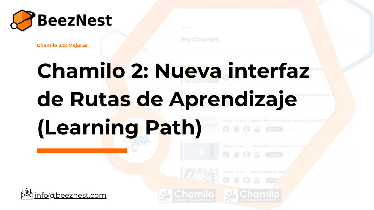Chamilo 2: Nueva interfaz de Rutas de Aprendizaje (Learning Path)