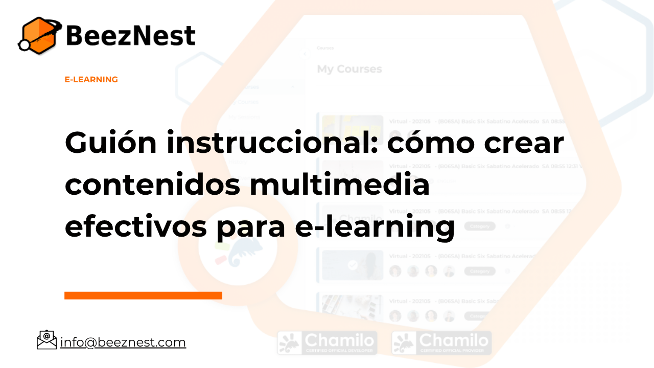 Guión instruccional: cómo crear contenidos multimedia efectivos para e‑learning Guión instruccional: cómo crear contenidos multimedia efectivos para e‑learning