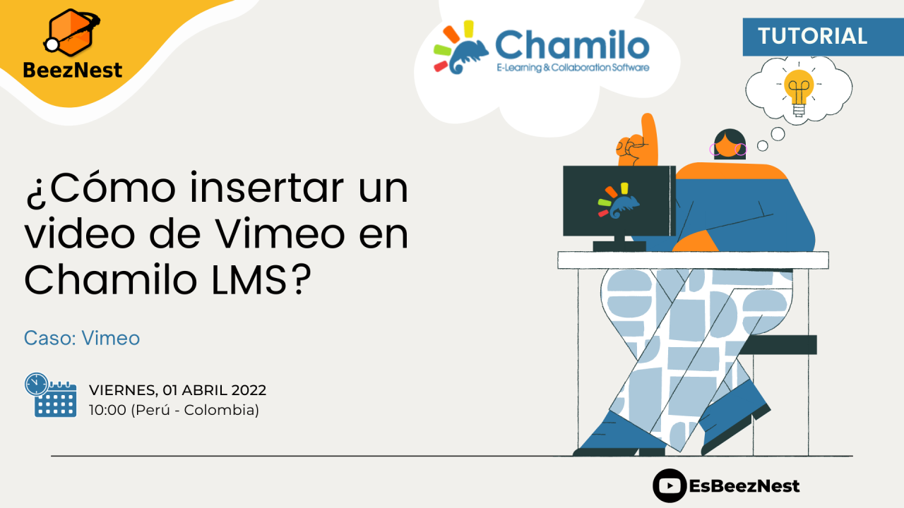 ¿Cómo insertar un video de Vimeo en Chamilo LMS?