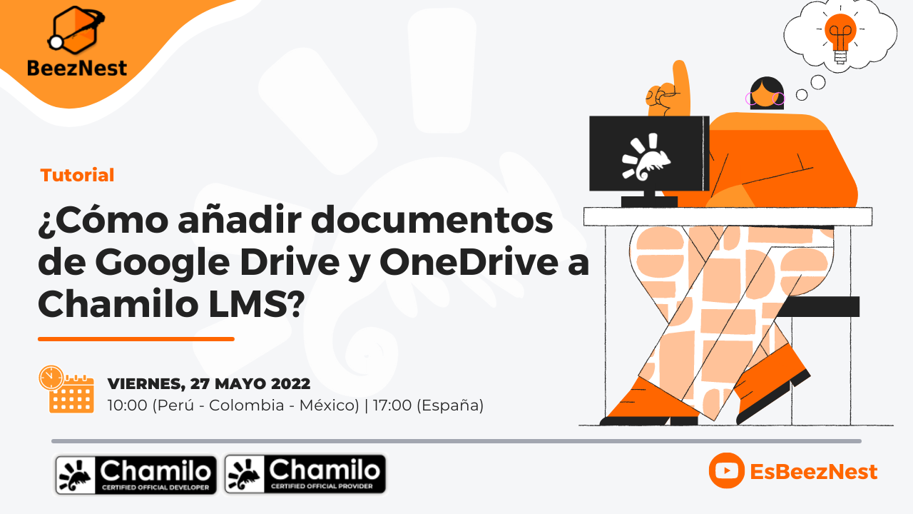 ¿Como añadir documentos de Google Drive y OneDrive a Chamilo LMS?