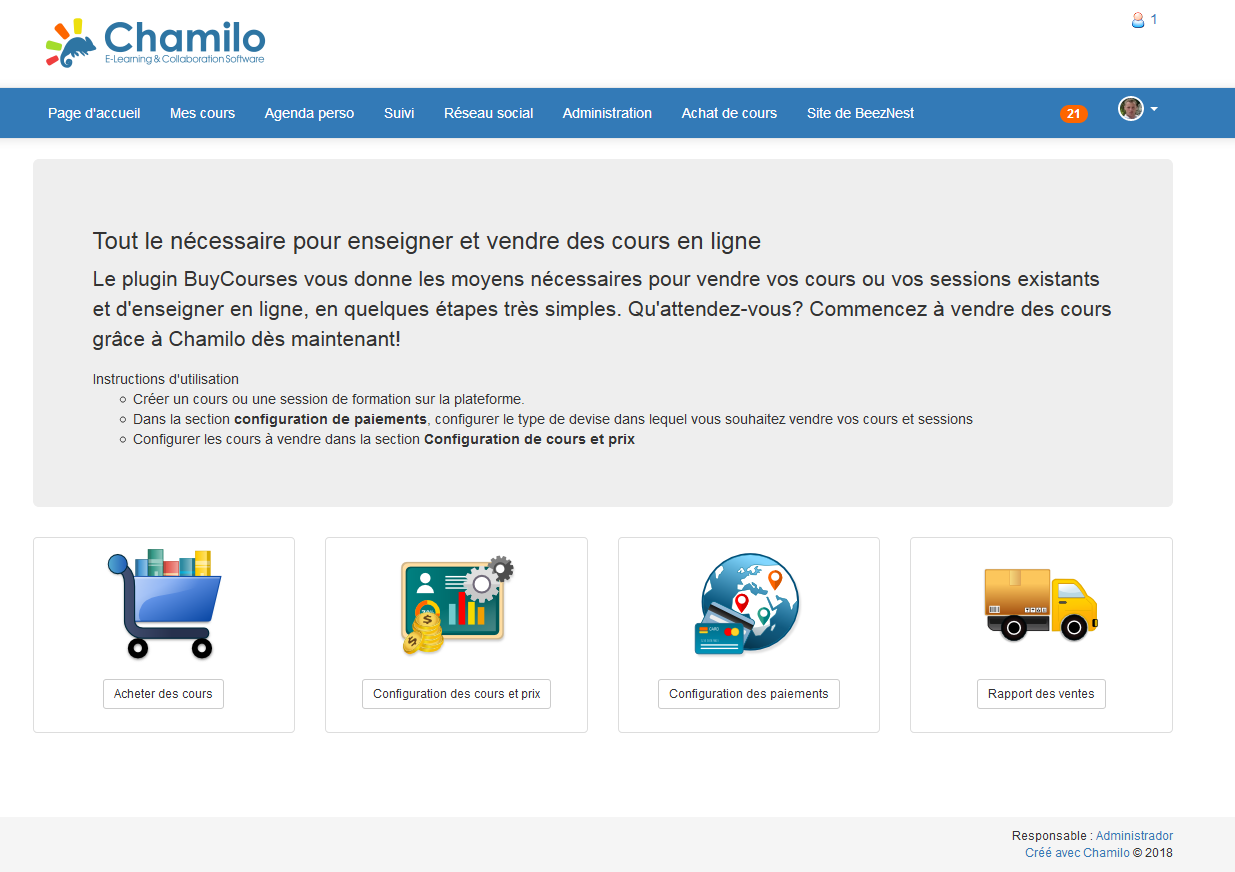 Module de paiement dans Chamilo LMS  