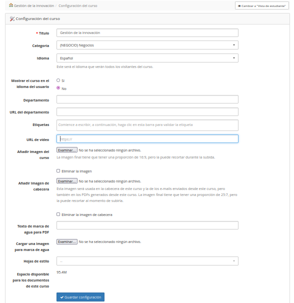 Img Configuración del curso