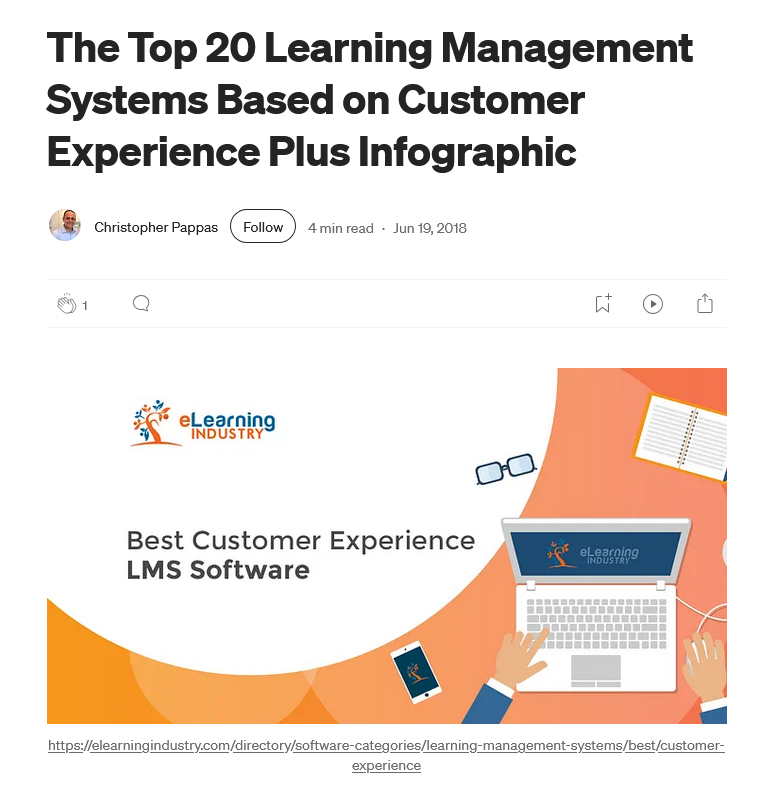 Chamilo LMS dans le top 20 des meilleures solutions e-learning