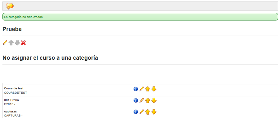 eliminar categorias